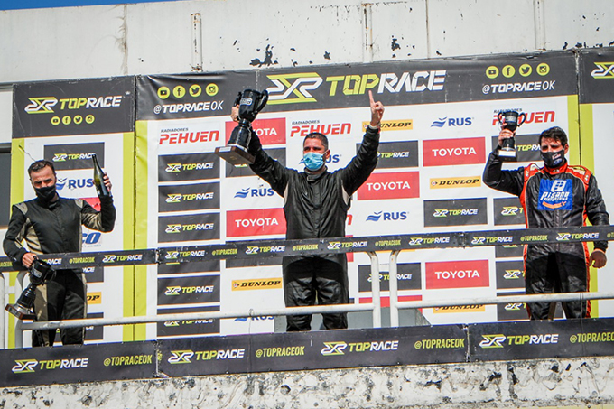 Roni Caggiano ganador junto a Nelson Costanzo (2°) y Ezequiel Biondelli (3°)